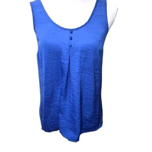 Candies Blue Sleeveless Top With Bow Detail